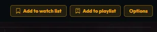 Plekt media detail page showing Add to watch list beside the other title actions
